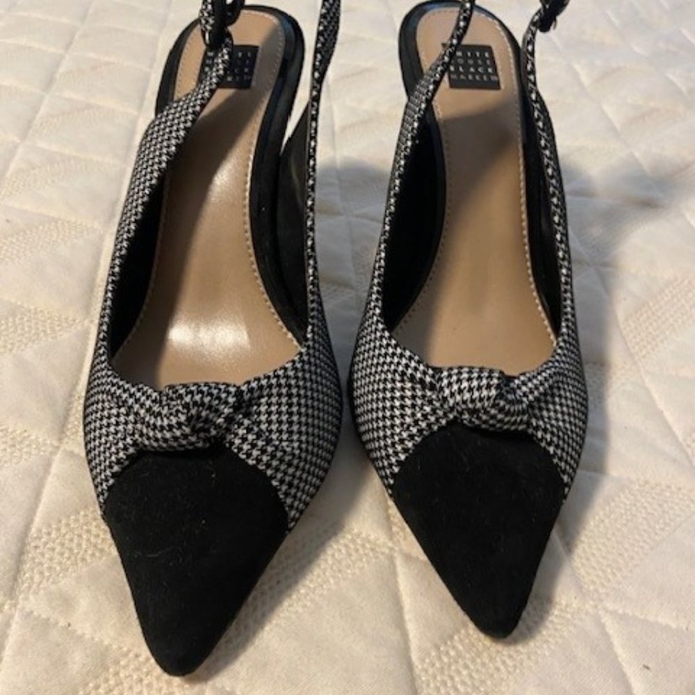 White House Black Market Sling Back Heels